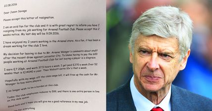 Angry Arsenal employee claims to have resigned to not be a ‘burden’ to Arsene Wenger anymore