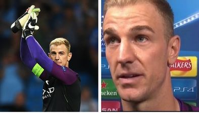 Joe Hart was still able to laugh at himself when discussing his Manchester City future