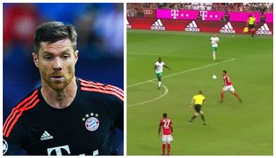 Watch Xabi Alonso smash home an absolute thunderbastard of a strike for Bayern Munich