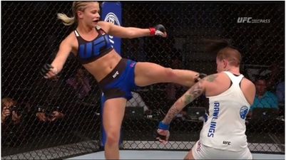 Paige VanZant’s flying head kick KO is one of the most spectacular the UFC has ever seen