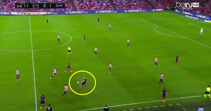 Lionel Messi made the most beautiful cross-field pass… possibly of all time