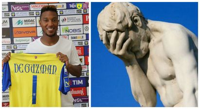 Jonathan de Guzman signals the apocalypse as he takes the number ONE shirt at his new club