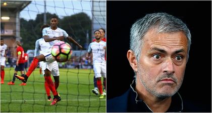 Marcus Rashford sends a message to Jose Mourinho with England U-21s hat-trick