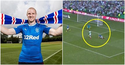 Philippe Senderos has an Old Firm debut to forget as Celtic destroy Rangers