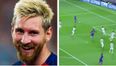 It took Lionel Messi exactly 164 seconds to breach Celtic’s defence with this goal