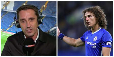 Gary Neville uses a strange Miss World analogy to describe David Luiz’s Chelsea return