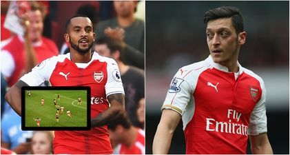 Theo Walcott scored, but Mesut Ozil’s reaction to a misplaced pass sums up his entire Arsenal career