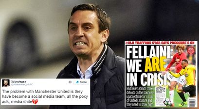 Gary Neville blasts media and fans turning on Manchester United already