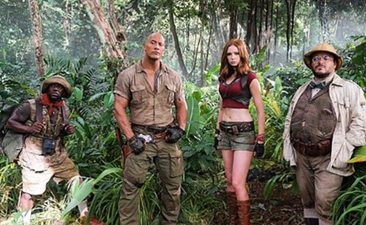 Here’s your very first look at the new Jumanji film starring The Rock and Kevin Hart