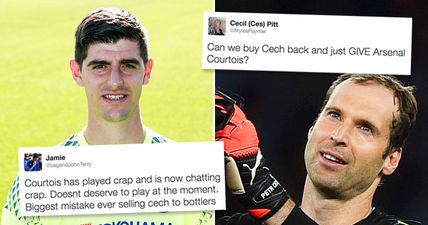 Chelsea fans turn on ‘f**kboy’ Courtois and admit selling Cech was a huge mistake