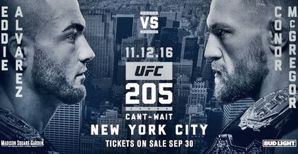 Conor McGregor vs Eddie Alvarez to headline UFC 205