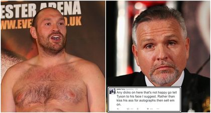 Tyson Fury’s uncle aimed this sweary message at everyone hating on the heavyweight champion