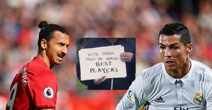 Desperate football coach makes plea for the sperm of Cristiano Ronaldo and Zlatan Ibrahimovic