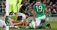 Georgia player acts quickly to help unconscious Robbie Brady after sickening head clash