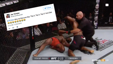 Fans loved Jimi Manuwa’s devastating KO of OSP…but his dab celebration divided opinion