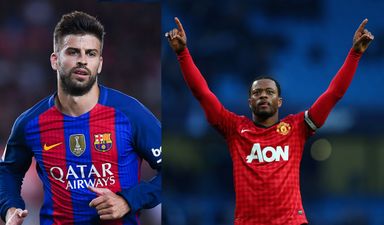 Gerard Pique shares the bizarre tale of when Man United players set fire to Patrice Evra’s trainers