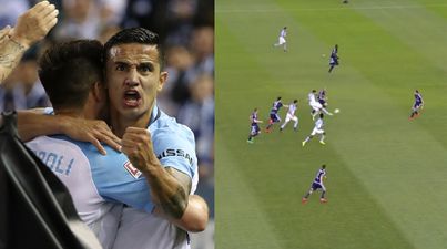 Tim Cahill scores the most un-Tim Cahill goal ever in Melbourne derby