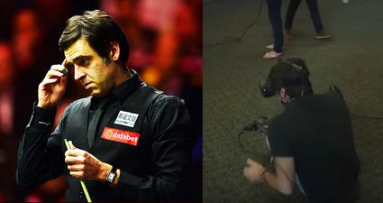 Ronnie O’Sullivan faceplants after forgetting the golden rule of VR while testing pool game