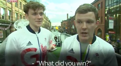 Two guys blagged their way onto the Olympic parade, but Sky News caught them out