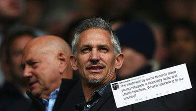 Gary Lineker despairs for country over attitudes towards refugees