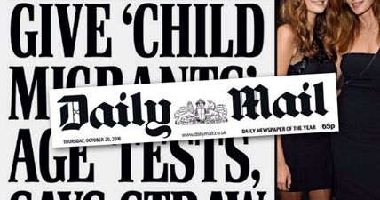 Today’s Daily Mail front page is possibly the most Mail front page ever