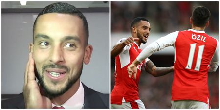 Theo Walcott takes the piss out of himself and Mesut Ozil in cheeky post-match interview