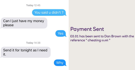 Girl absolutely burns her cheating ex by paying him back 1p a day