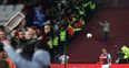 West Ham and Chelsea fans clashed in ugly scenes at the London Stadium