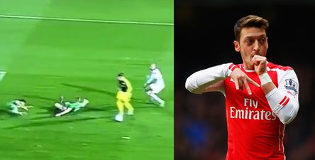 Mesut Ozil makes an absolute mockery of the Ludogorets’ defence to score late Arsenal winner