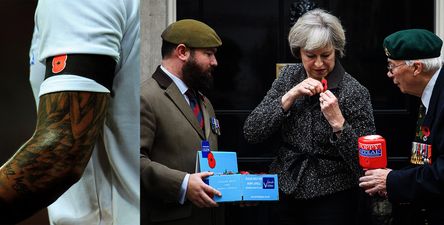 Watch Theresa May tear into Fifa over “utterly outrageous” poppy ban