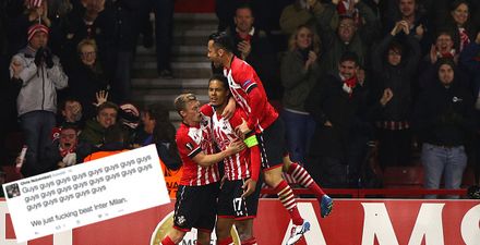 Southampton fans rejoice after momentous European victory