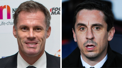 Jamie Carragher utterly destroyed Gary Neville on Twitter during the Fenerbahçe match