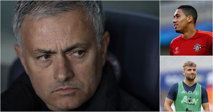 Jose Mourinho doesn’t sound over the moon with Chris Smalling and Luke Shaw