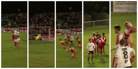 Ref blows full-time whistle a split-second before this stunning FA Cup winner