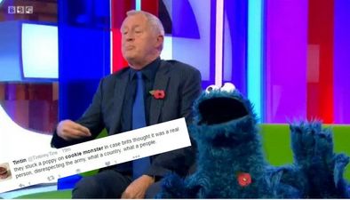 People are saying the BBC went too far pinning a poppy on the Cookie Monster