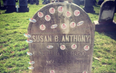 Women are leaving ‘I Voted’ stickers on this female activist’s grave