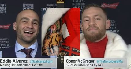 Conor McGregor and Eddie Alvarez disagree on how ‘The Notorious’ got his mink coat