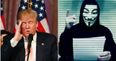 Anonymous have sent a stark message to Donald Trump