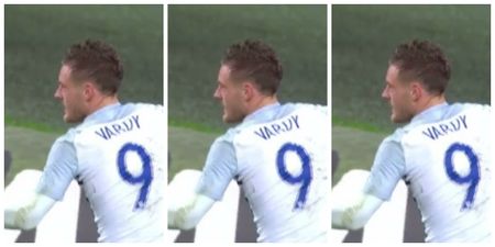 Watch Jamie Vardy’s mannequin celebration after diving header for England