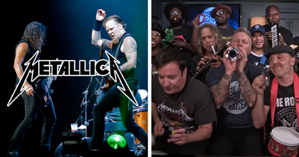 Metallica played Enter Sandman on toy instruments with Jimmy Fallon and it totally rocked