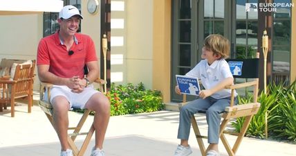 9-year-old kid gives Rory McIlroy the toughest interview of his life