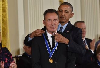 Barack Obama pays a moving tribute to Bruce Springsteen during Medal of Freedom ceremony