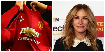 Twitter reacts as Julia Roberts is spotted at Man United v West Ham