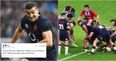 England winger Jonny May’s attempts at scrummaging are a sensation