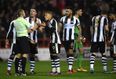 Newcastle fans fuming as ref leaves them down to nine men by half-time