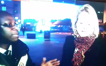 Chelsea security guard interrupts BBC reporter live on air