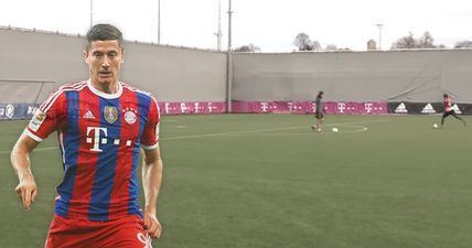 Robert Lewandowski best watch his back as Manuel Neuer scores an absolute screamer in training