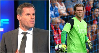 Jamie Carragher had some very blunt advice for Loris Karius after his latest blunder