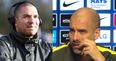 Pep Guardiola appears to have as much time for Stan Collymore as he does for coaching tackling