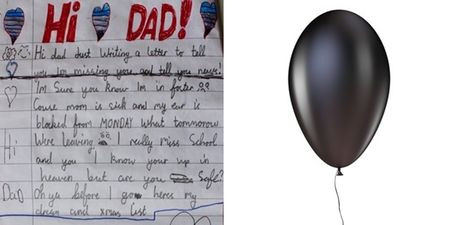 This heartbreaking letter from a child to their deceased father is so deeply moving